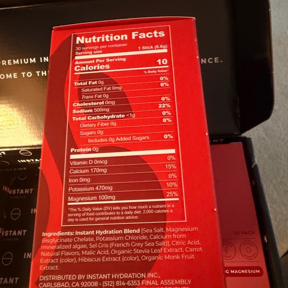 Instant Hydration Cherry and Raspberry Drink Mix - Picture 2 of 5